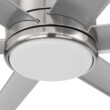 Craftmade Tate 65-in Brushed Polished Nickel with Brushed Nickel Blades Integrated LED Ceiling Fan With Light 6 -Blade