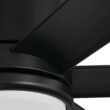 Craftmade Tate 65-in Flat Black with Flat Black Blades Integrated LED Uncovered Outdoor Ceiling Fan With Light 6 -Blade