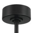 Craftmade Tate 65-in Flat Black with Flat Black Blades Integrated LED Uncovered Outdoor Ceiling Fan With Light 6 -Blade
