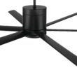 Craftmade Tate 65-in Flat Black with Flat Black Blades Integrated LED Uncovered Outdoor Ceiling Fan With Light 6 -Blade