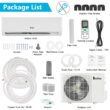 Winado Air Conditioners 1 zone 11000-BTU Ductless Mini Split Air Conditioner Heat Pump Included with 115-Volt