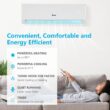 Winado Air Conditioners 1 zone 11000-BTU Ductless Mini Split Air Conditioner Heat Pump Included with 230-Volt