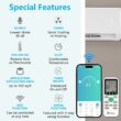 Winado Air Conditioners 1 zone 11000-BTU Ductless Mini Split Air Conditioner Heat Pump Included with 230-Volt
