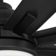 Craftmade Rush 84-in Flat Black with Flat Black Blades Integrated LED Uncovered Outdoor Ceiling Fan With Light 8 -Blade