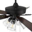 Craftmade Super Pro 104 60-in Espresso with Espresso/Walnut Blades Integrated LED Ceiling Fan With Light 5 -Blade