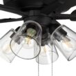 Craftmade Super Pro 104 60-in Espresso with Espresso/Walnut Blades Integrated LED Ceiling Fan With Light 5 -Blade