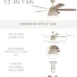Craftmade Ventura 52-in Cottage White with Cottage White Blades Integrated LED Covered Outdoor Ceiling Fan With Light 5 -Blade