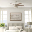 Craftmade Ventura 52-in Cottage White with Cottage White Blades Integrated LED Covered Outdoor Ceiling Fan With Light 5 -Blade