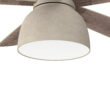 Craftmade Ventura 52-in Cottage White with Cottage White Blades Integrated LED Covered Outdoor Ceiling Fan With Light 5 -Blade