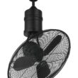 Craftmade Bellows III 21-in Flat Black with Flat Black Blades Covered Outdoor Cage Ceiling Fan Without Light 3 -Blade