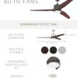 Craftmade Mobi 60-in Oiled Bronze with Mahogany Blades Integrated LED Uncovered Outdoor Ceiling Fan With Light and Remote Included 3 -Blade