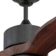 Craftmade Mobi 60-in Oiled Bronze with Mahogany Blades Integrated LED Uncovered Outdoor Ceiling Fan With Light and Remote Included 3 -Blade