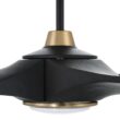 Craftmade Envy 60-in Flat Black/Satin Brass with Flat Black Blades Integrated LED Propeller Ceiling Fan With Light 3 -Blade