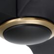 Craftmade Envy 60-in Flat Black/Satin Brass with Flat Black Blades Integrated LED Propeller Ceiling Fan With Light 3 -Blade