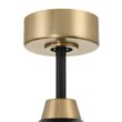 Craftmade Envy 60-in Flat Black/Satin Brass with Flat Black Blades Integrated LED Propeller Ceiling Fan With Light 3 -Blade