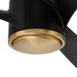 Craftmade Phoebe 60-in Flat Black/Satin Brass with Flat Black Blades Integrated LED Propeller Ceiling Fan With Light 3 -Blade