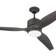 Craftmade Mobi 60-in Aged Galvanized with Greywood Blades Integrated LED Uncovered Outdoor Ceiling Fan With Light 3 -Blade