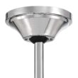 Craftmade Mobi 60-in Chrome with Walnut Blades Integrated LED Ceiling Fan With Light 3 -Blade