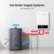 Mizudo 10-Gallon Electric Short Tank Water Heater with T and P Valve, 1500W 120V, Water Connection 3/4 In Npt