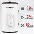 Camplux 10-Gallon Electric Tank Water Heater, 1.5kw At 120volt, UL Listed