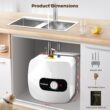 Camplux 8-Gallon Point-of-use Mini-tank Electric Water Heater, with Cord Plug 1.44kw At 120volt