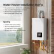 Mizudo Comfortech Classic Natural Gas Tankless Water Heater 100,000 BTU, Up to 4.3 GPM Instant Hot Water Heater NG, Indoor Installation, CSA Certified, White