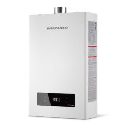 Mizudo Comfortech Classic Natural Gas Tankless Water Heater 170,000 BTU, Up to 7.5 GPM Instant Hot Water Heater NG, Indoor Installation, CSA Certified, White