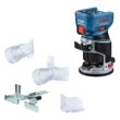 Bosch 1/4-in 4 -Amp 1.39 -HP Variable Speed Brushless Combo Fixed/Plunge Router Hard case