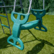 The Swing Company Rochester Metal Swing Set Residential Metal Swing set with 4 Swings and Slide Included