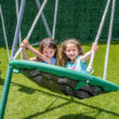 The Swing Company Rochester Metal Swing Set Residential Metal Swing set with 4 Swings and Slide Included