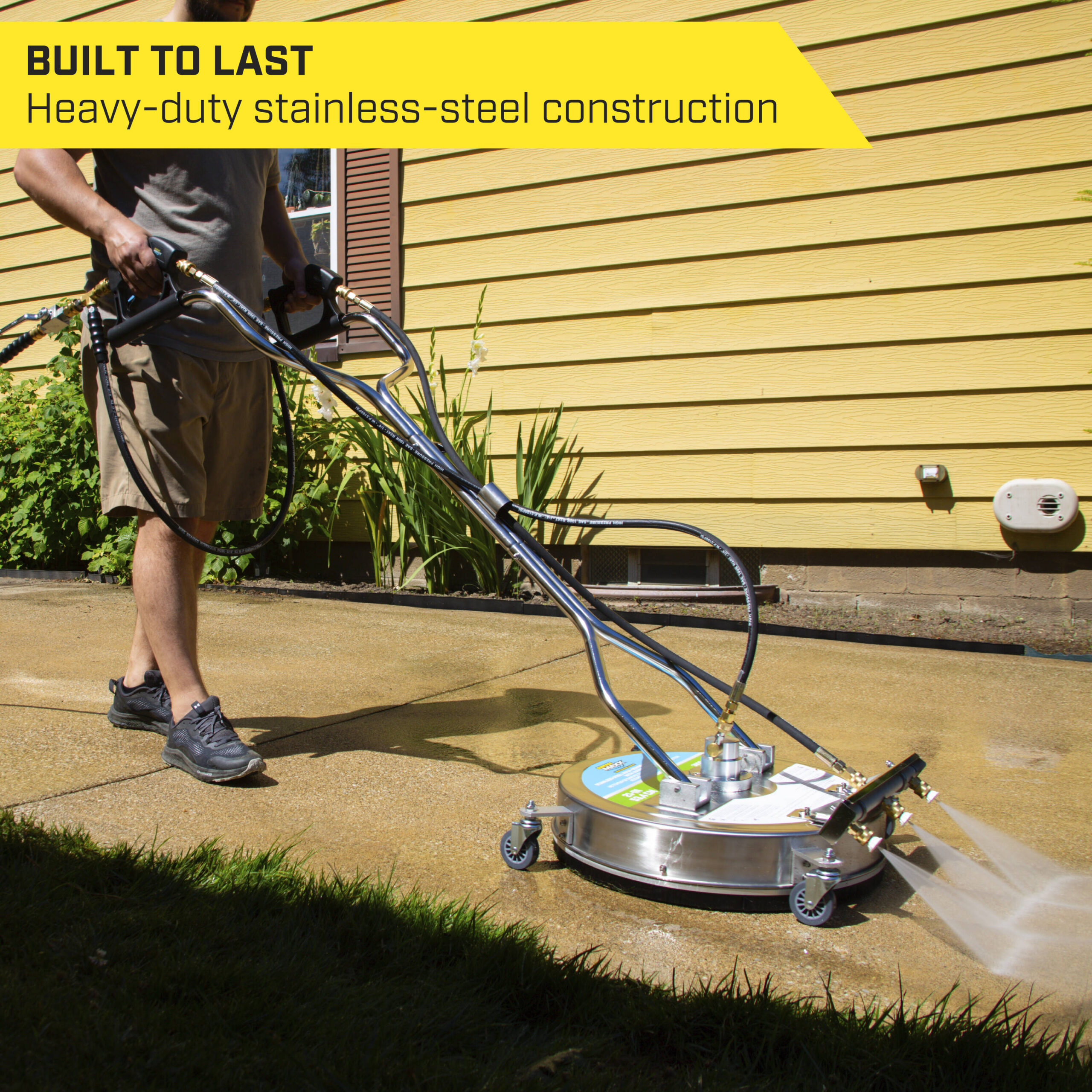 SurfaceMaxx Walk-Behind with Water Broom 21-in up to 4500-PSI Rotating surface cleaner for Gas pressure washers SurfaceMaxx Walk-Behind with Water Broom 21-in up to 4500-PSI Rotating surface cleaner for Gas pressure washers