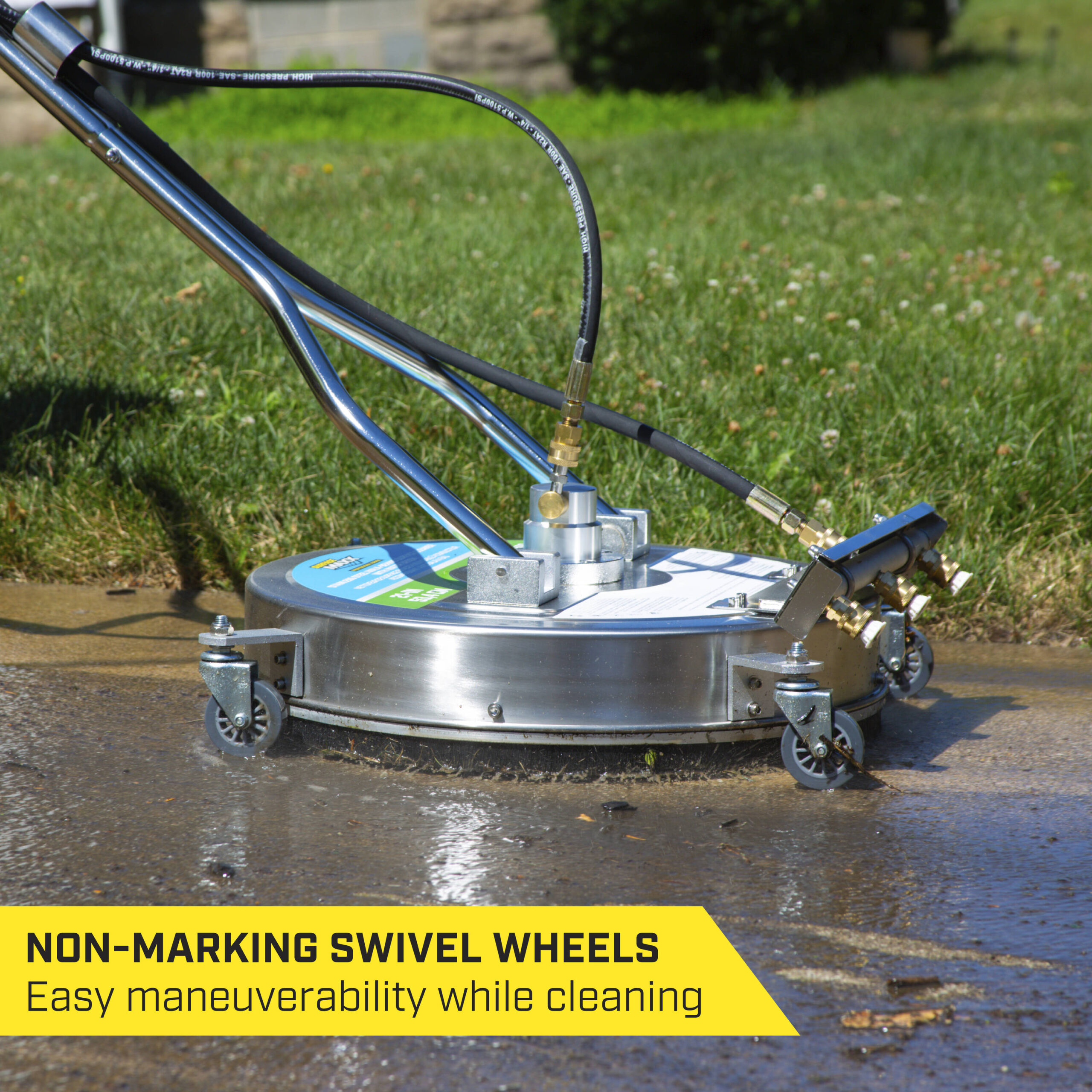 SurfaceMaxx Walk-Behind with Water Broom 21-in up to 4500-PSI Rotating surface cleaner for Gas pressure washers SurfaceMaxx Walk-Behind with Water Broom 21-in up to 4500-PSI Rotating surface cleaner for Gas pressure washers