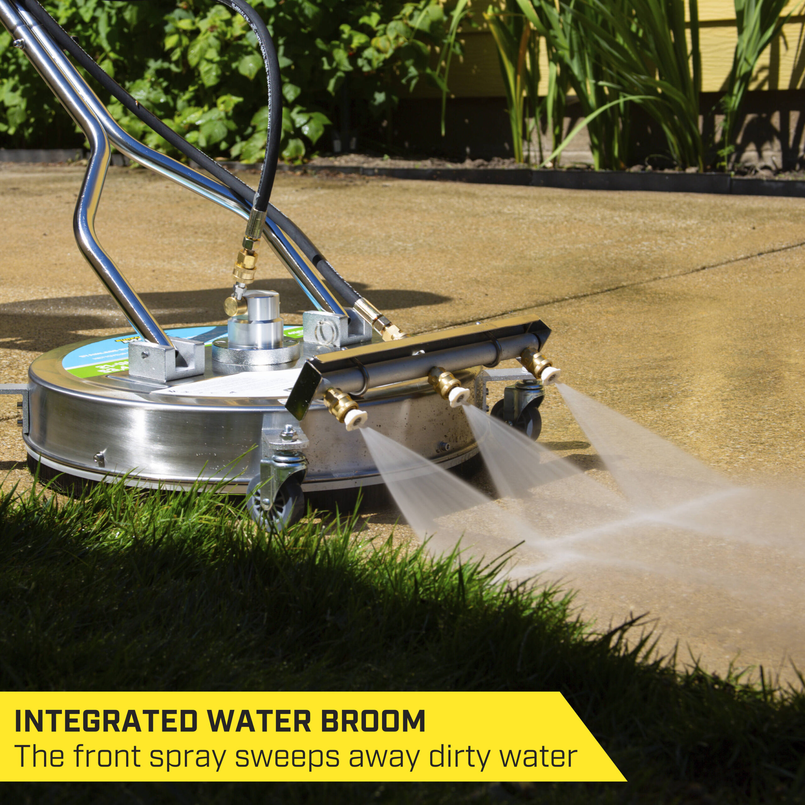 SurfaceMaxx Walk-Behind with Water Broom 21-in up to 4500-PSI Rotating surface cleaner for Gas pressure washers SurfaceMaxx Walk-Behind with Water Broom 21-in up to 4500-PSI Rotating surface cleaner for Gas pressure washers