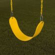 Creative Cedar Designs Trailside Wooden Swing Set- Yellow Residential Wood Playset with 2 Swings
