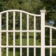 Vita Classic 106.9-in W x 94.9-in H White Vinyl Fence Garden Trellis For Climbing Plants For Cucumbers For Roses