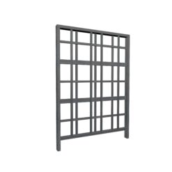 Vita Urbana 60-in W x 84-in H Slate Gray Vinyl Zen Garden Trellis For Climbing Plants For Cucumbers For Roses