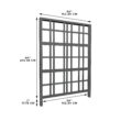 Vita Urbana 60-in W x 84-in H Slate Gray Vinyl Zen Garden Trellis For Climbing Plants For Cucumbers For Roses