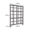 Vita Urbana 60-in W x 84-in H Espresso Brown Vinyl Zen Garden Trellis For Climbing Plants For Cucumbers For Roses