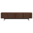 Hailey Home Whitman Transitional Satin Walnut 78.5-in W TV stand ( Accommodates TVs more than 70-in )