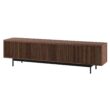 Hailey Home Whitman Transitional Satin Walnut 78.5-in W TV stand ( Accommodates TVs more than 70-in )