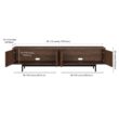Hailey Home Whitman Transitional Satin Walnut 78.5-in W TV stand ( Accommodates TVs more than 70-in )