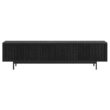Hailey Home Whitman Transitional Black Grain 78.5-in W TV stand ( Accommodates TVs more than 70-in )