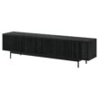 Hailey Home Whitman Transitional Black Grain 78.5-in W TV stand ( Accommodates TVs more than 70-in )