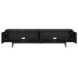 Hailey Home Whitman Transitional Black Grain 78.5-in W TV stand ( Accommodates TVs more than 70-in )