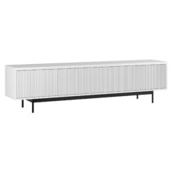 Hailey Home Whitman Transitional White 78.5-in W TV stand ( Accommodates TVs more than 70-in )