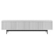 Hailey Home Whitman Transitional White 78.5-in W TV stand ( Accommodates TVs more than 70-in )