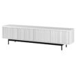 Hailey Home Whitman Transitional White 78.5-in W TV stand ( Accommodates TVs more than 70-in )