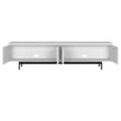 Hailey Home Whitman Transitional White 78.5-in W TV stand ( Accommodates TVs more than 70-in )