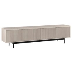 Hailey Home Whitman Transitional Alder White 78.5-in W TV stand ( Accommodates TVs more than 70-in )