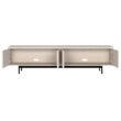Hailey Home Whitman Transitional Alder White 78.5-in W TV stand ( Accommodates TVs more than 70-in )